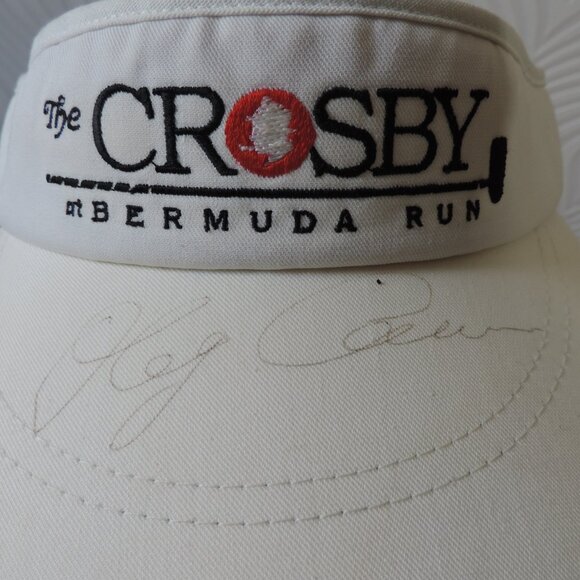 OLEG CASSINI Vintage Signed White Cloverdale Visor The CROSBY at Bermuda Run main image 8